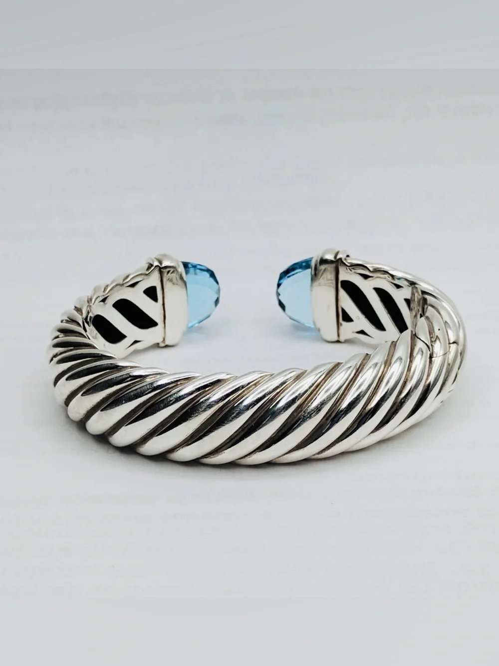 David Yurman 15mm Waverly Topaz Bracelet
